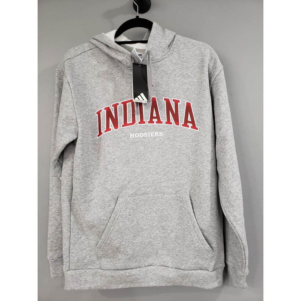 NEW Adidas NCAA Small Indiana Hoosiers Team Hoodie Sideline Travel Hoodie Mens